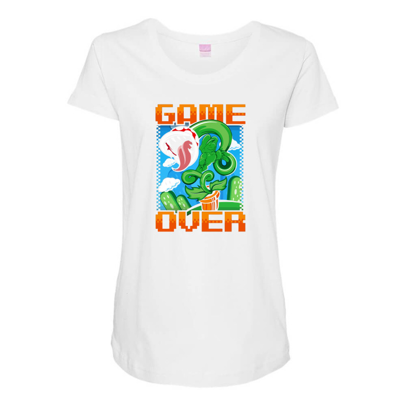 Game Over Maternity Scoop Neck T-shirt by selmaee | Artistshot