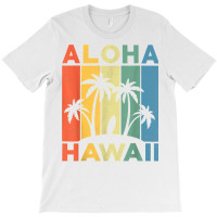 Aloha Hawaii Hawaiian Island Shirt Palm Beach Surfboard Surf T Shirt T-shirt | Artistshot