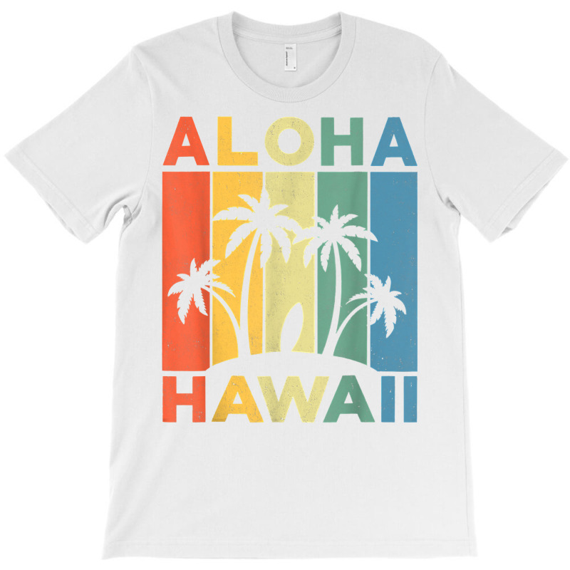 Aloha Hawaii Hawaiian Island Shirt Palm Beach Surfboard Surf T Shirt T-Shirt by Sand King | Artistshot