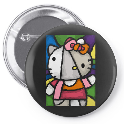 Hello Picasso Kitty Pin-back Button Designed By Mdk Art