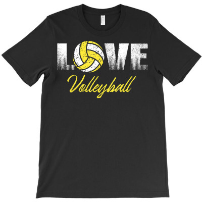Yellow Team Color For Volleyball Player T Shirt T-shirt Designed By Riki