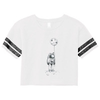 Astronaut Pencil Drawing Scorecard Crop Tee | Artistshot