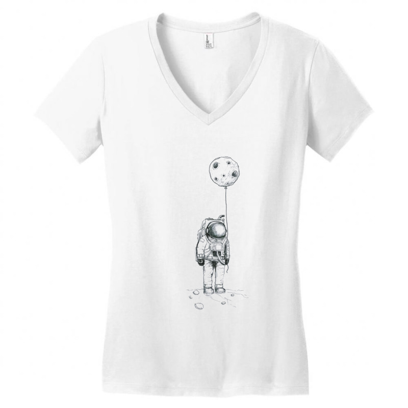 Astronaut Pencil Drawing Women's V-Neck T-Shirt by coşkun | Artistshot