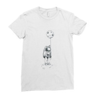 Astronaut Pencil Drawing Ladies Fitted T-shirt | Artistshot