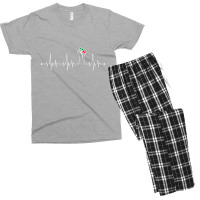 Black Power Fist Heartbeat Classic Men's T-shirt Pajama Set | Artistshot