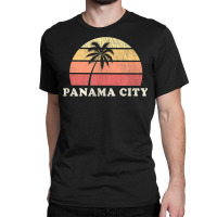 Panama City Beach Fl Vintage 70s Retro Throwback Design T Shirt Classic T-shirt | Artistshot