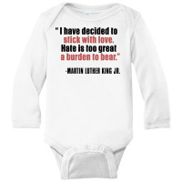 Mlk Quote Martin Luther King Jr Long Sleeve Baby Bodysuit | Artistshot