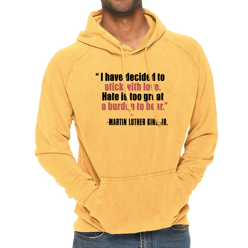 Mlk Quote Martin Luther King Jr Vintage Hoodie by joymartine060 | Artistshot