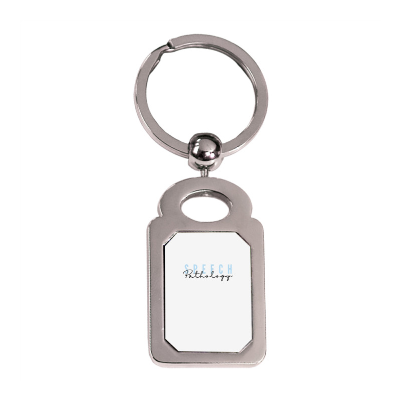 Speech Pathology Shirt T Shirt Silver Rectangle Keychain | Artistshot