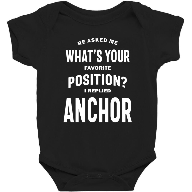 Anchor Job Title Tee Gift For Mens Womens Baby Bodysuit by cidolopez | Artistshot