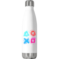 Gamer Gift T  Shirt Gambling Gamer Nerd Gift Game Level Console T  Shi Stainless Steel Water Bottle | Artistshot