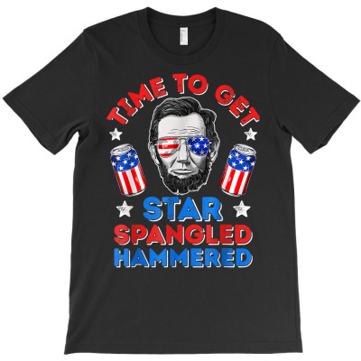 Time To Get Star Spangled Hammered T Shirt 4th Of July Men T Shirt T-shirt Designed By Windrunner