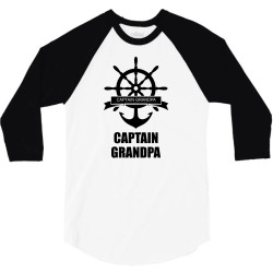 Captain Grandpa 3/4 Sleeve Shirt | Artistshot