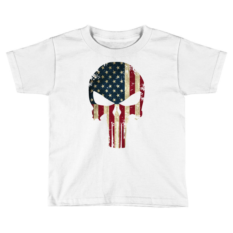 The Punisher American Flag Toddler T-shirt | Artistshot