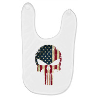 The Punisher American Flag Baby Bibs | Artistshot