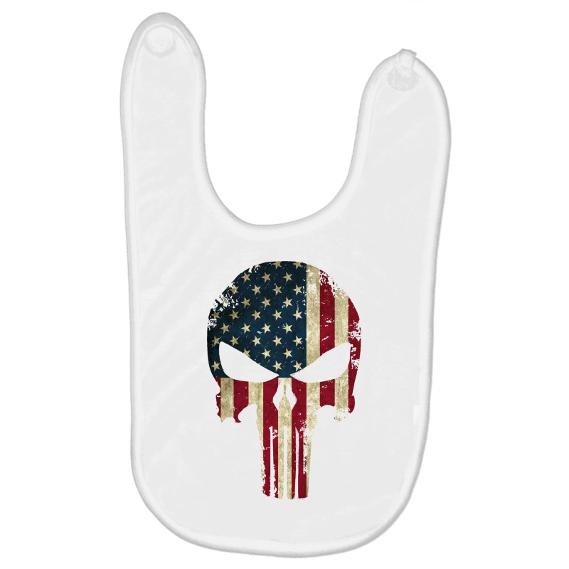 The Punisher American Flag Baby Bibs | Artistshot