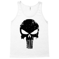 The Punisher Skull Black Tank Top | Artistshot