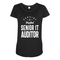 Senior It Auditor Job Title Gift Maternity Scoop Neck T-shirt | Artistshot