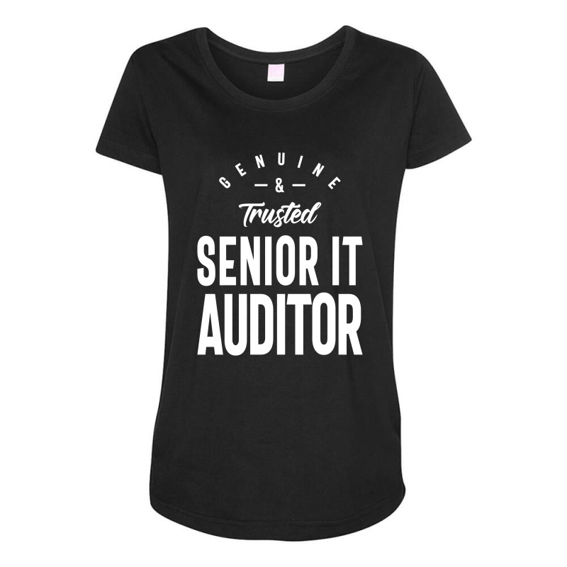 Senior It Auditor Job Title Gift Maternity Scoop Neck T-shirt by cidolopez | Artistshot