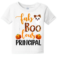 Leopard Faboolous Principal Spooky Principal Halloween Vibes T Shirt Baby Tee | Artistshot