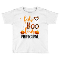 Leopard Faboolous Principal Spooky Principal Halloween Vibes T Shirt Toddler T-shirt | Artistshot