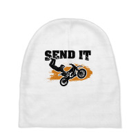 Dirt Bike Send It Baby Beanies | Artistshot