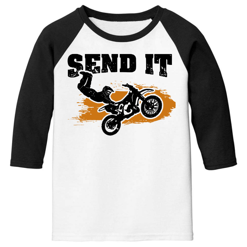 Dirt Bike Send It Youth 3/4 Sleeve | Artistshot