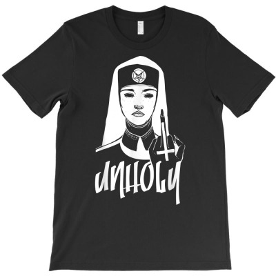 Unholy Devil Nun Satanic T Shirt T-shirt Designed By Windrunner