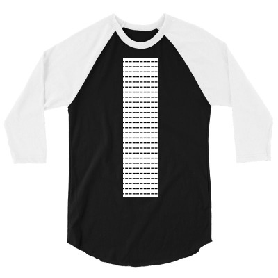 Dashed Lines Illustration On Vertical Frame 3/4 Sleeve Shirt Designed By American Choice