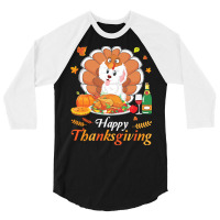 Havanese Dog Thanksgiving Christmas Day T  Shirt Havanese Turkey Costu 3/4 Sleeve Shirt | Artistshot