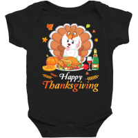 Havanese Dog Thanksgiving Christmas Day T  Shirt Havanese Turkey Costu Baby Bodysuit | Artistshot