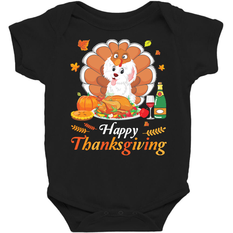 Havanese Dog Thanksgiving Christmas Day T  Shirt Havanese Turkey Costu Baby Bodysuit | Artistshot