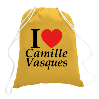 I Love Camille Vasques - White Drawstring Bags | Artistshot