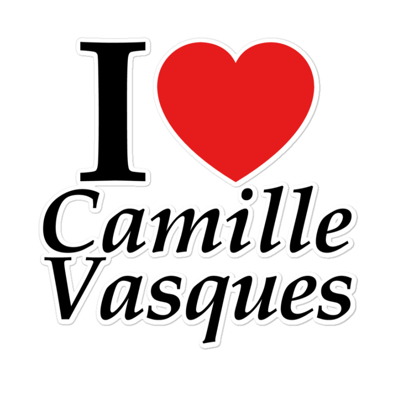 I Love Camille Vasques - White Sticker | Artistshot