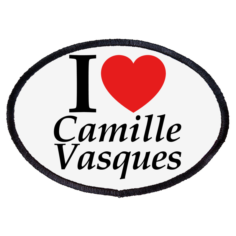 I Love Camille Vasques - White Oval Patch | Artistshot