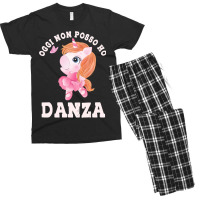 Unicorn Lover Pony Ballerina Unicorn Ballet Dancer Barre Music Ponte T Men's T-shirt Pajama Set | Artistshot