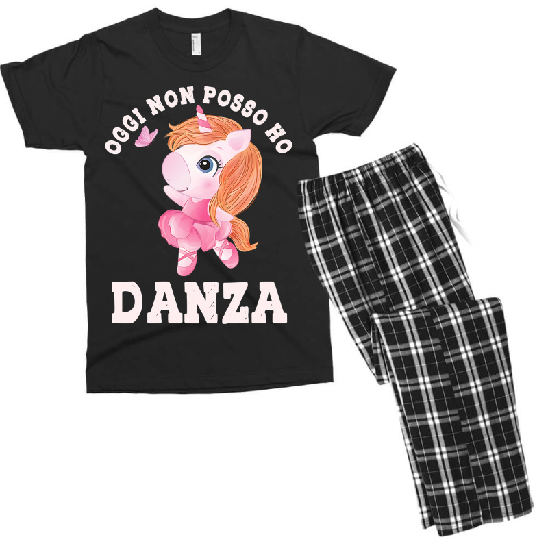 Unicorn Lover Pony Ballerina Unicorn Ballet Dancer Barre Music Ponte T Men's T-shirt Pajama Set | Artistshot