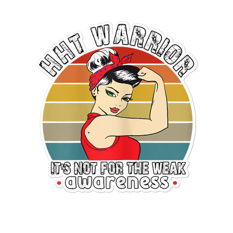 Womens Hht Warrior Women Awareness T Shirt Sticker | Artistshot