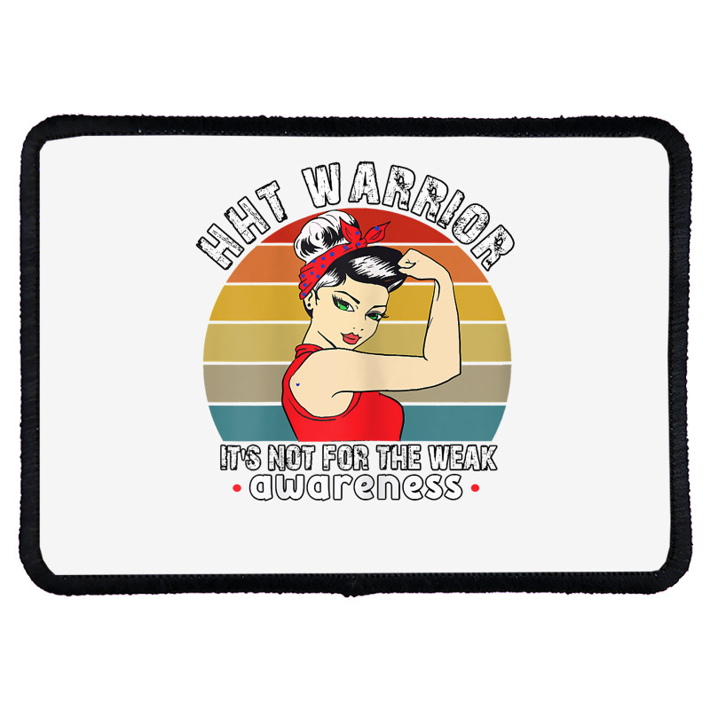 Womens Hht Warrior Women Awareness T Shirt Rectangle Patch | Artistshot