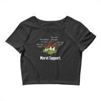 Morel Mushroom Moral Support Crop Top | Artistshot