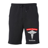 Emergency Department Technician Ed Tech Medical Caduceus Er T Shirt Fleece Short | Artistshot