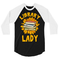 Book Reader Funny Love Sunflower Library Lady Book Lover 195 Reader Bo 3/4 Sleeve Shirt | Artistshot