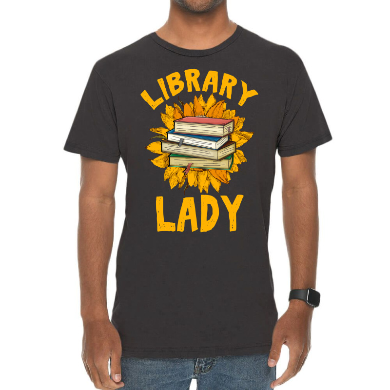 Book Reader Funny Love Sunflower Library Lady Book Lover 195 Reader Bo Vintage T-Shirt by offensejuggler | Artistshot