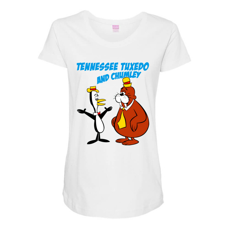 Tennessee Tuxedo And Chumley Maternity Scoop Neck T-shirt by Alitaz | Artistshot