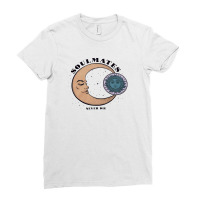 Artsu Print Sun Moon Cartoon Ladies Fitted T-shirt | Artistshot