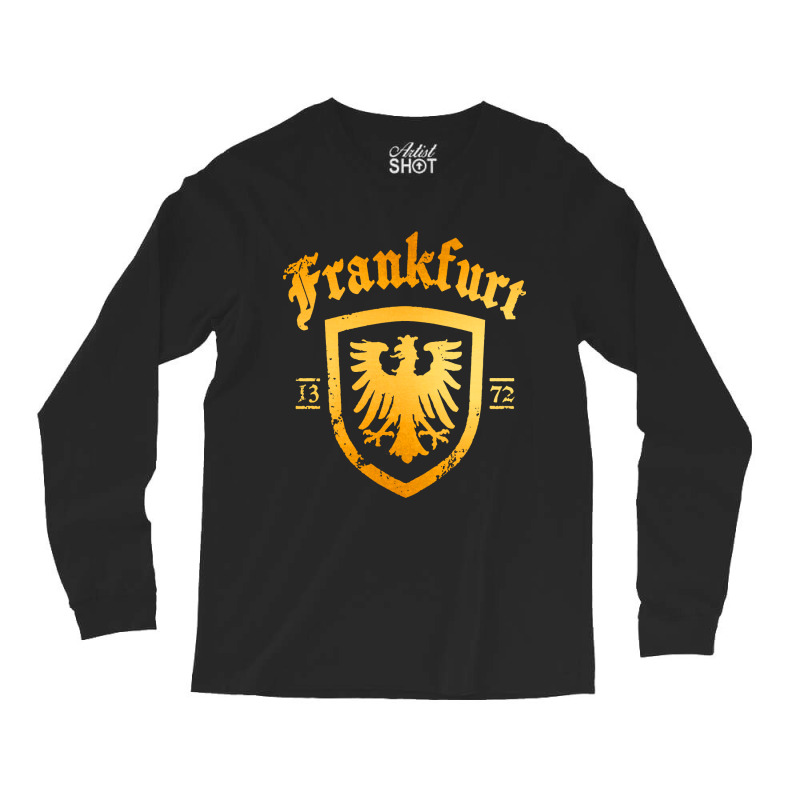 Frankfurt City In Germany Long Sleeve Shirts by Kathrin Sutter | Artistshot