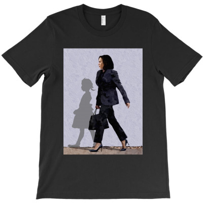 The Walking Hope, Madam Vice President   Kamala Harris And Shadow T-shirt Designed By Afryanti Panto