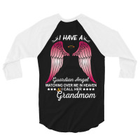 My Grandmom Is My Guardian Angel 3/4 Sleeve Shirt | Artistshot