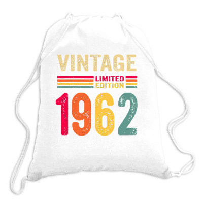 Vintage 1962 Limited Edition Birthday Drawstring Bags Designed By Adisoetjipto