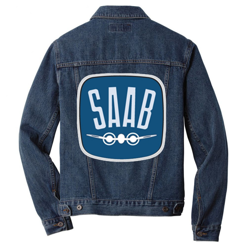 Saab Car Products Men Denim Jacket | Artistshot